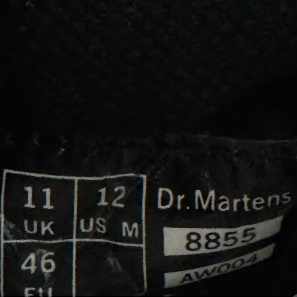 Dr. Martens Black Steel Toe Safety Shoe Chunky Lace Up Work Industrial Boots 12M - Picture 12 of 12